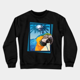 Blue and yellow macaw Crewneck Sweatshirt